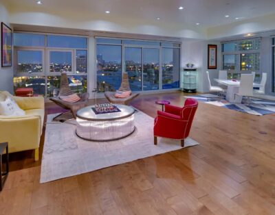 Luxurious Three-Bedroom Penthouse with Marina and Ocean Views